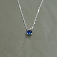 Solitaire Round Cut Gemstone Pendant