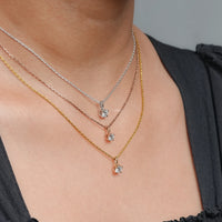 Round Lab Grown Diamond Solitaire Necklace
