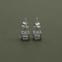 Square Old Mine Cushion Lab Diamond Stud Earrings