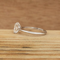 Square Radiant Lab Diamond Solitaire Engagement Ring