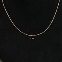 Yellow Gold Square Wheat Chain