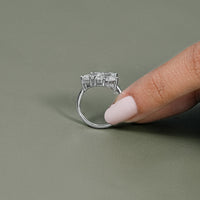Multi Shape Lab Diamond Three Stone Statement Ring