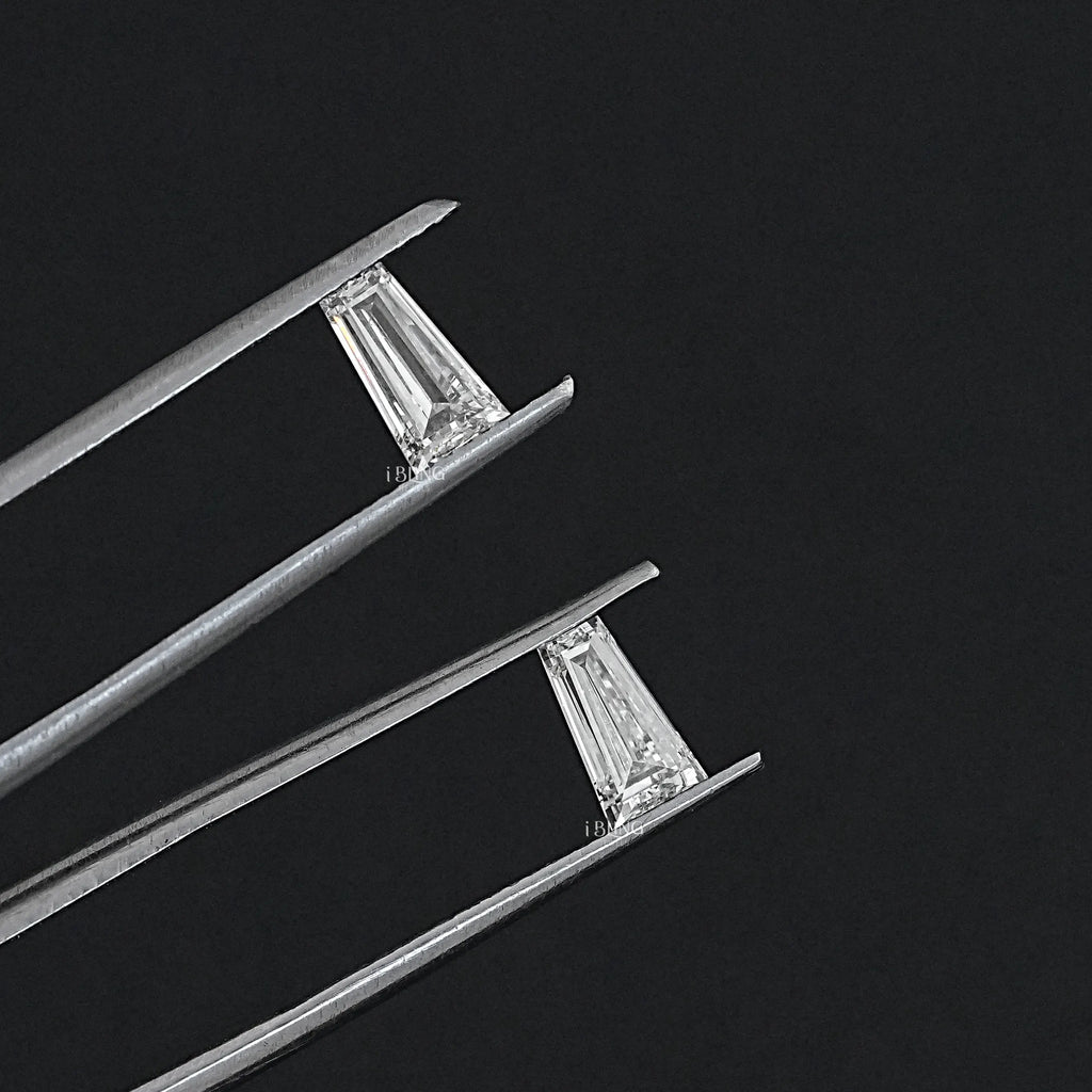 Tapered Baguette Cut CVD Diamond Matching Pair