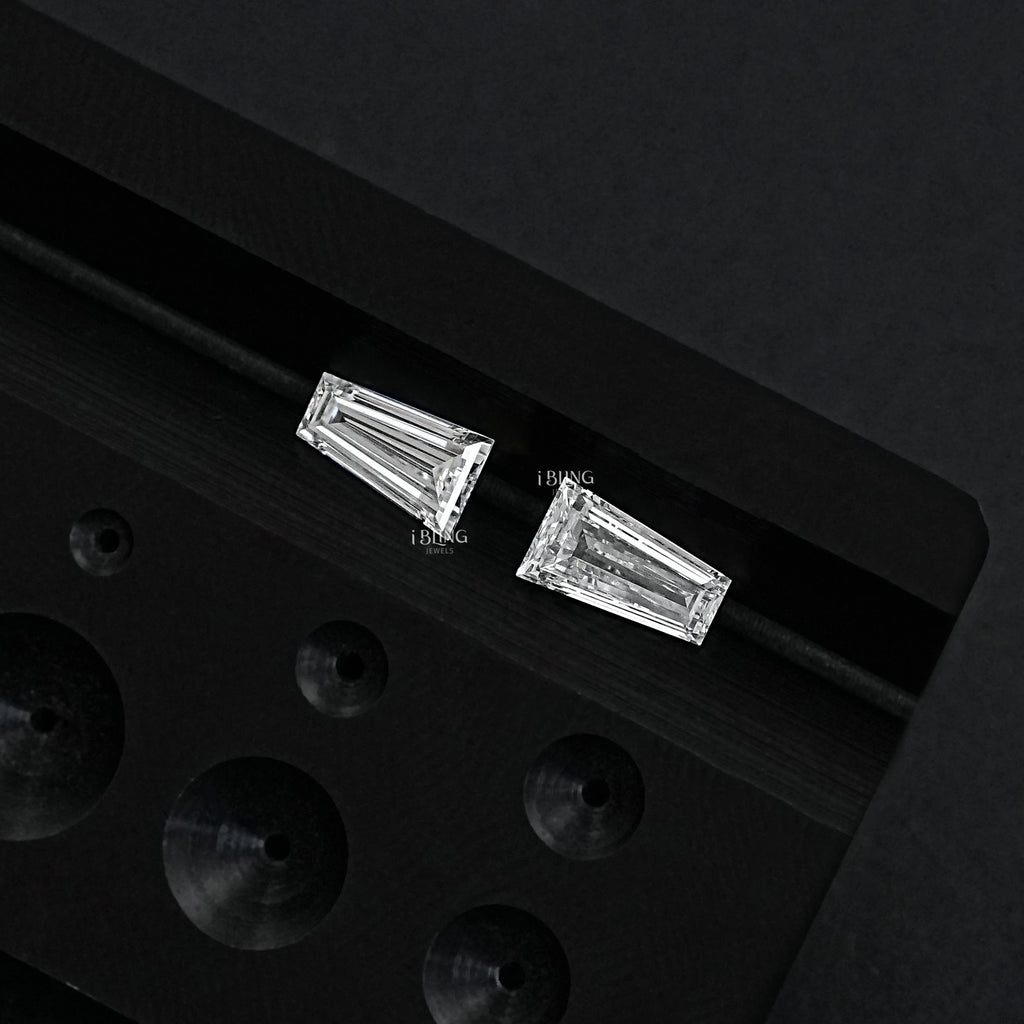 Tapered Baguette Cut CVD Diamond Matching Pair