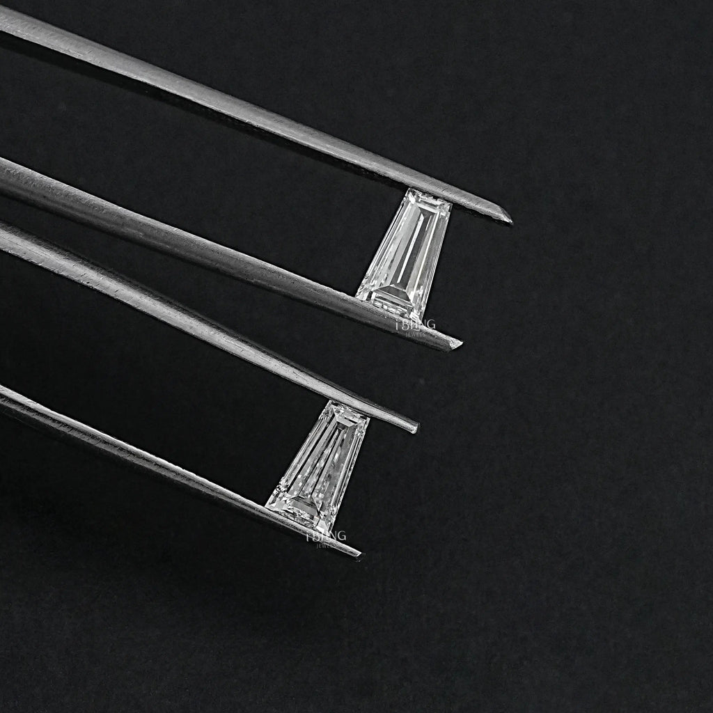 Tapered Baguette Cut CVD Diamond Matching Pair