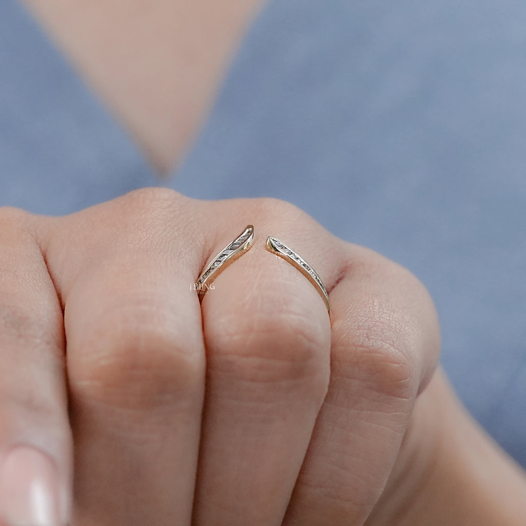 Tapered Baguette Diamond Channel Set V Shape Wedding Band