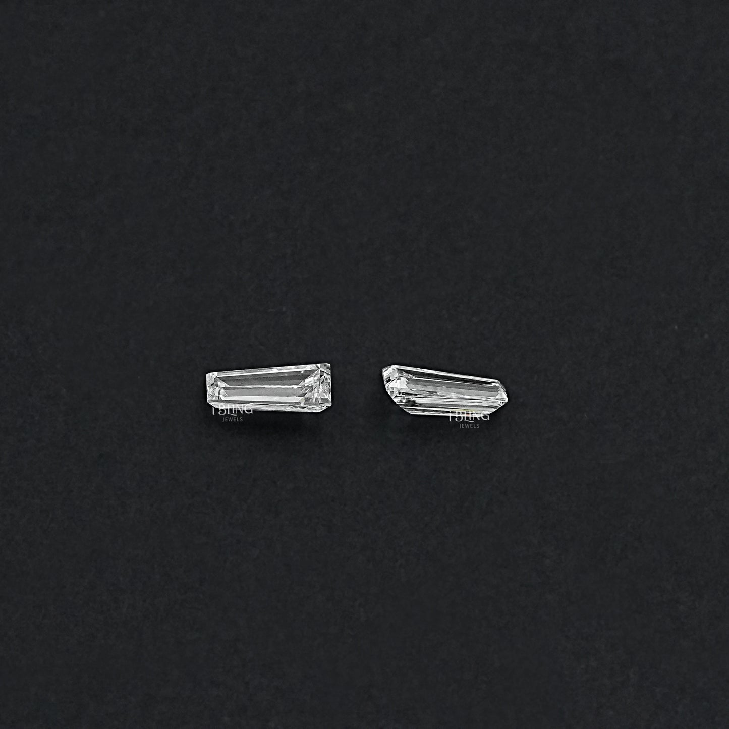 Tapered Baguette Cut CVD Diamond Matching Pair Matching Pair