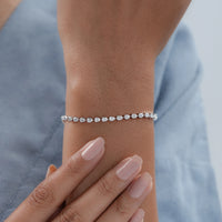 Pear Cut CVD Diamond Tennis Bracelet