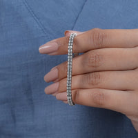 Emerald Lab Diamond Tennis Bracelet
