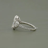 Three Stone Oval Diamond Engagement Ring