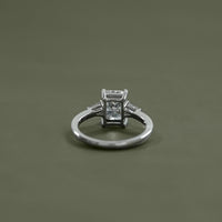 Radiant Cut Lab Diamond Three Stone Ring