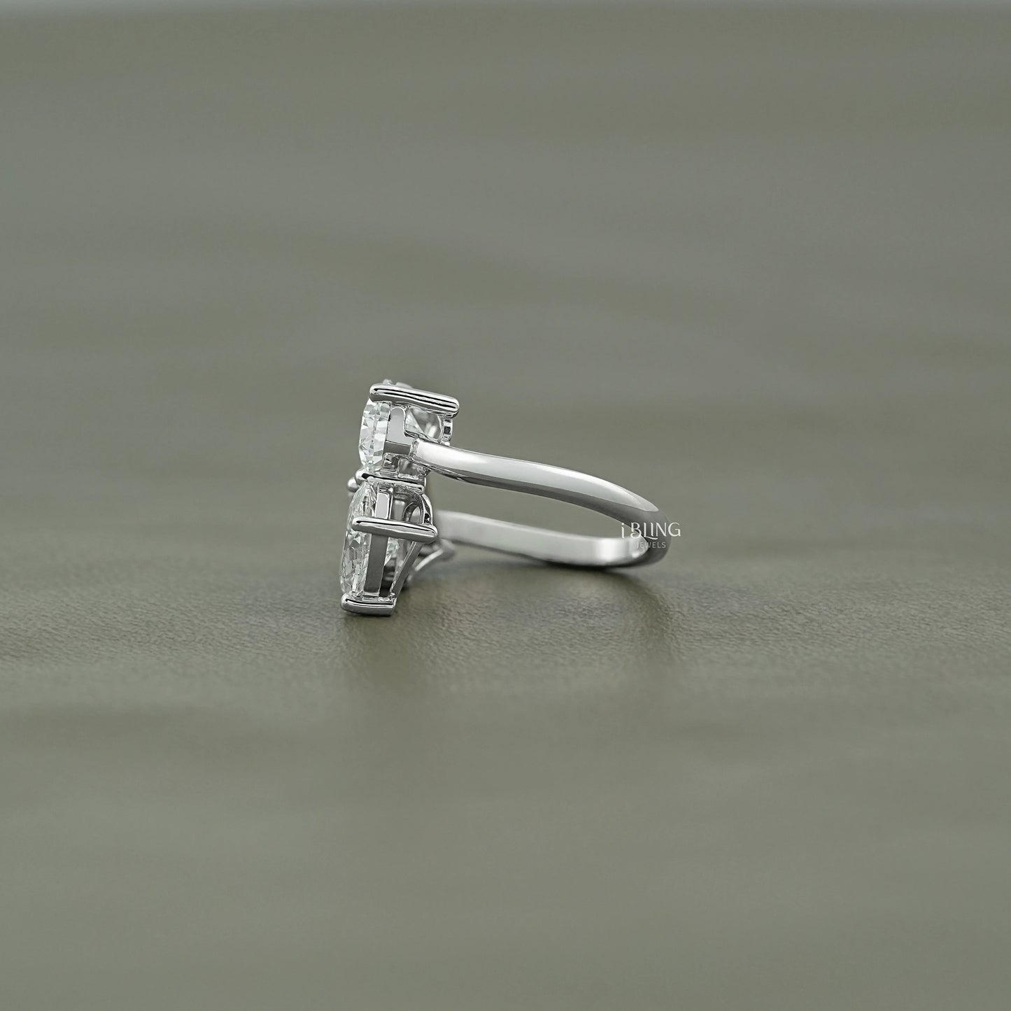 Multi Shape Lab Diamond Three Stone Statement Ring