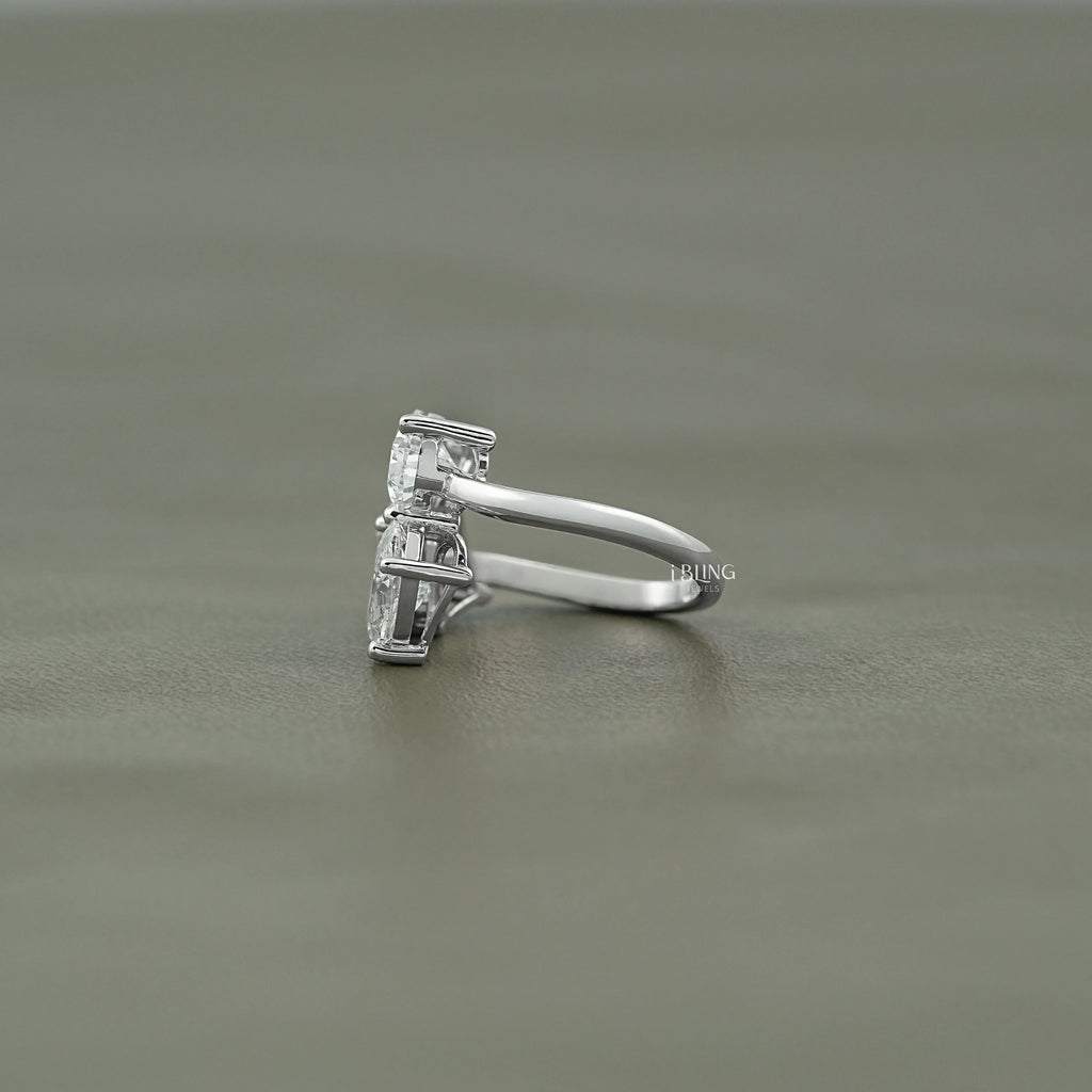 Multi Shape Lab Diamond Three Stone Statement Ring