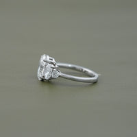 Oval Cut Lab Grown Five Stone Staking Ring