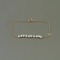 Trillion Cut Lab Grown Diamond Chain Bracelet