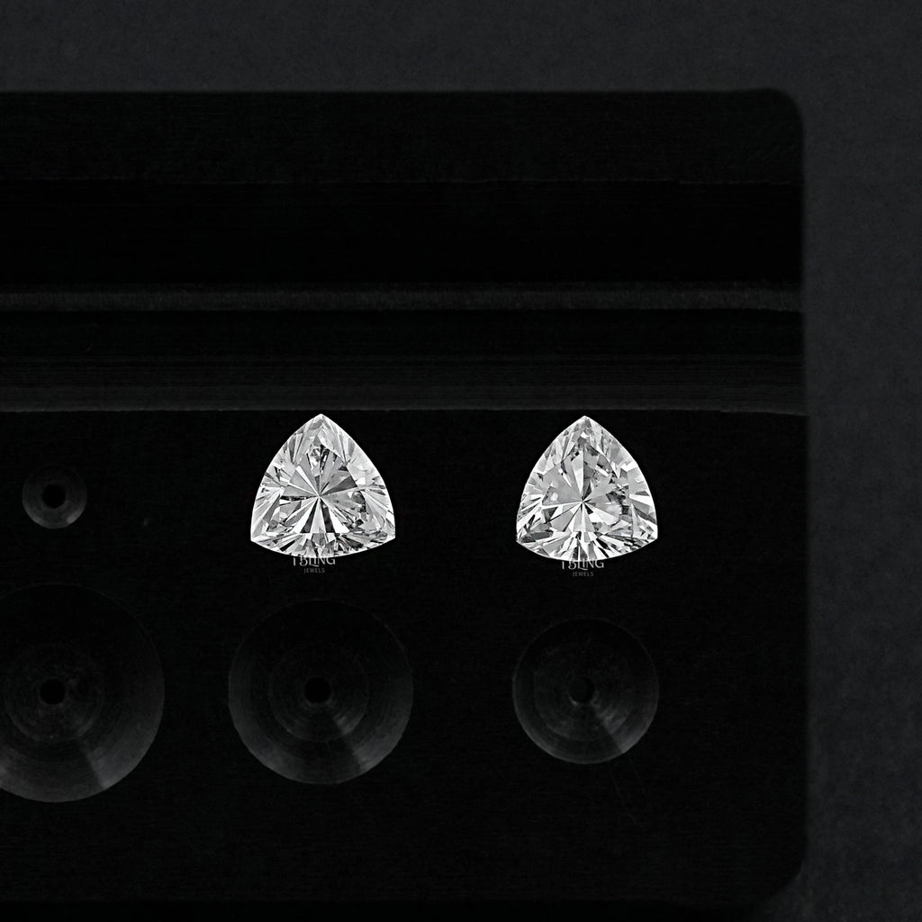 Trillion Cut Lab Diamond Matching Pair
