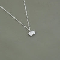Pear & Emerald Cut Lab Grown Diamond Toi Et Moi Necklace
