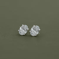 Oval Lab Diamond Stud Earrings