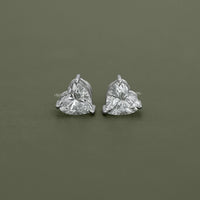 Heart Lab Grown Diamond Stud Earrings