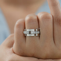 Round Cut Lab Grown Diamond Wedding Band