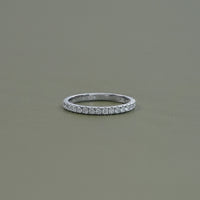 Round Lab Diamond Full Eternity Wedding Band