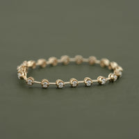 Round Moissanite Wedding Tennis Bracelet