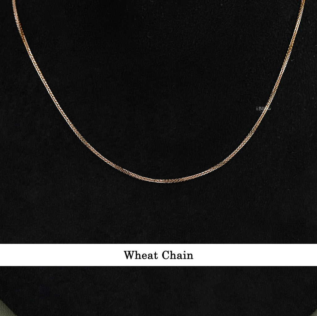 Yellow Gold Square Wheat Chain