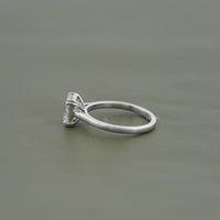 Asscher Lab Diamond Solitaire Engagement Ring