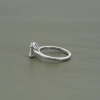 Asscher Lab Diamond Solitaire Engagement Ring