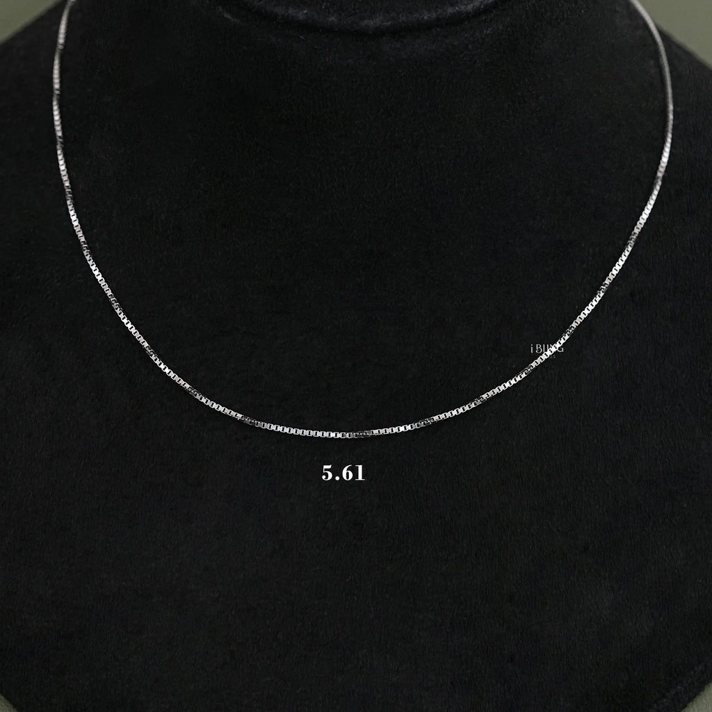 White Gold Box Chain