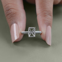 Radiant Cut Semi Mount Ring