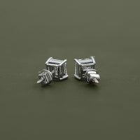 Lab Diamond Princess Stud Earrings