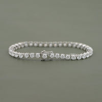 3.70 MM Round Lab Diamond Tennis Bracelet