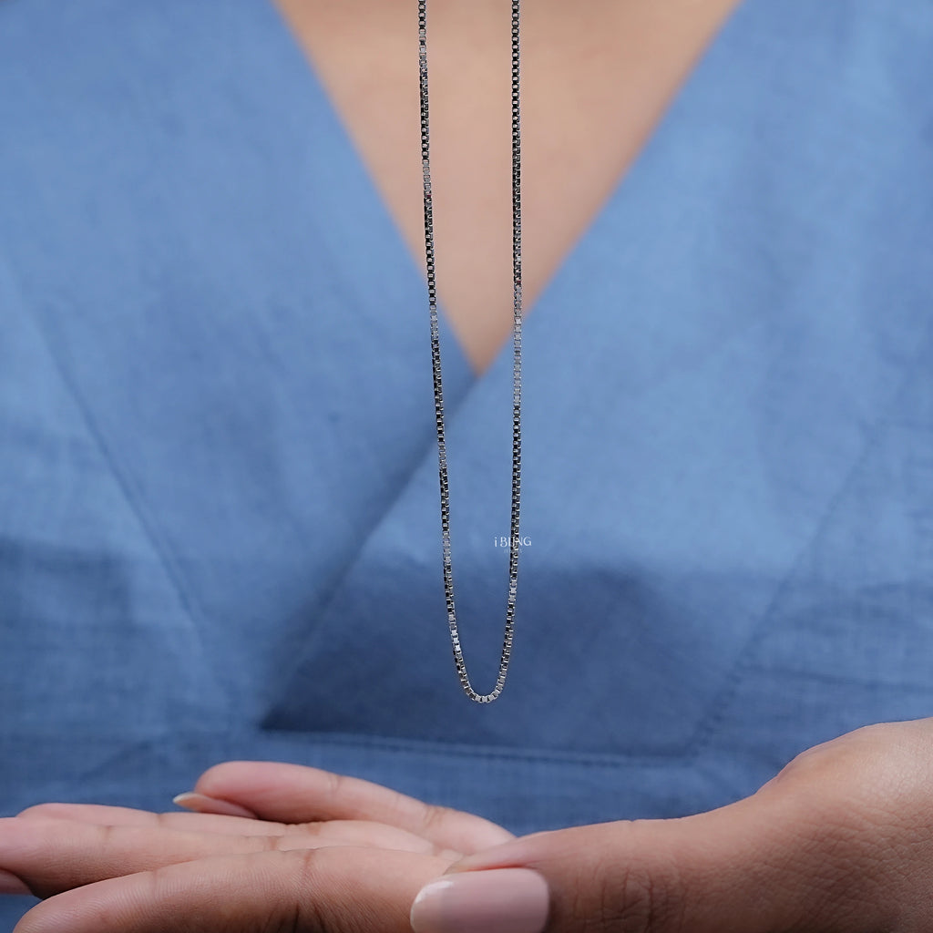 White Gold Box Chain