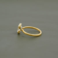 Bezel Set Emerald Cut Lab Diamond Engagement Ring