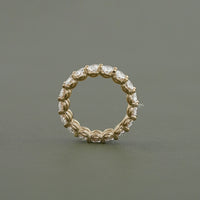 Oval Lab Diamond Eternity Wedding Band