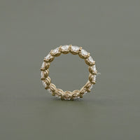 Oval Lab Diamond Eternity Wedding Band