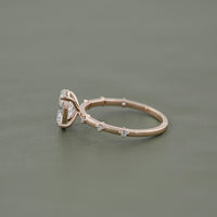 Oval Cut Lab Grown Diamond Engagement Ring