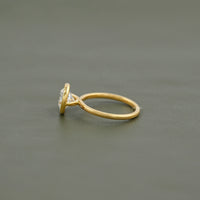 Bezel Set Round Lab Diamond Engagement Ring