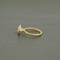 Bezel Set Round Lab Diamond Engagement Ring