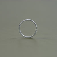 Round Lab Diamond Full Eternity Wedding Band