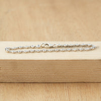 2.00 MM Round Moissanite Bezel Set Bracelet