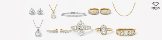 Must have jewelry collection for women in their 30s including diamond studs, pendant necklaces, tennis bracelet and diamond rings by iBling Jewels