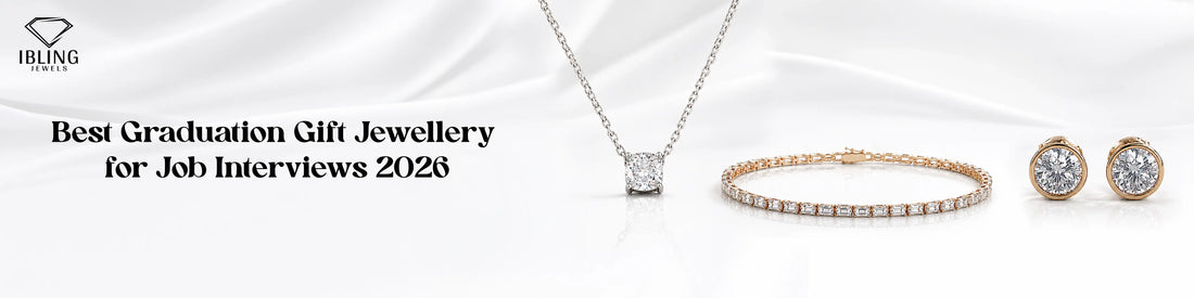 Minimalist diamond jewelry set featuring pendant necklace white gold, round diamond studs with bezel setting and diamond tennis bracelet.