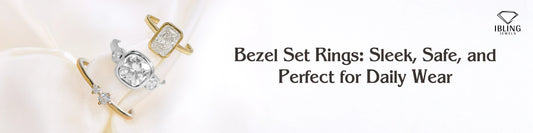 Bezel set lab-grown diamond rings in gold and silver designed for daily wear.