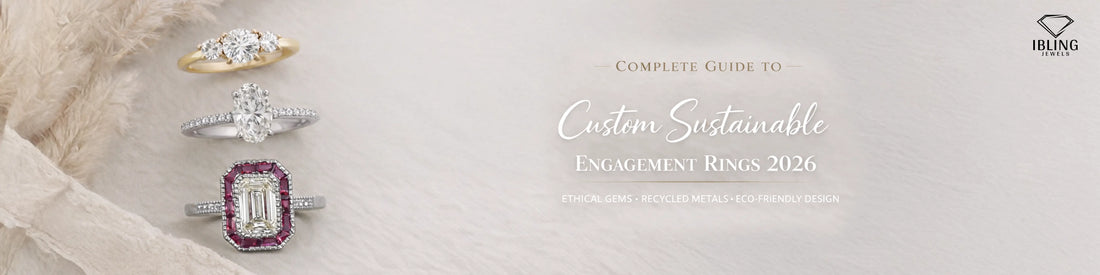 Custom engagement rings with lab grown diamonds, ethical gems and recycled metals