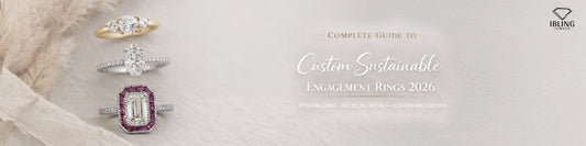 Custom engagement rings with lab grown diamonds, ethical gems and recycled metals