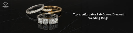 Affordable wedding rings for women by iBling Jewels featuring lab grown diamond designs
