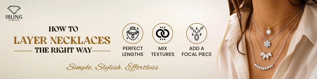 How to layer necklaces with gold and silver chains, diamond pendants and trendy necklace stacking ideas for women.