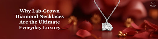 iBling Jewels lab grown diamond pendant featuring pear and emerald cuts on white gold chain